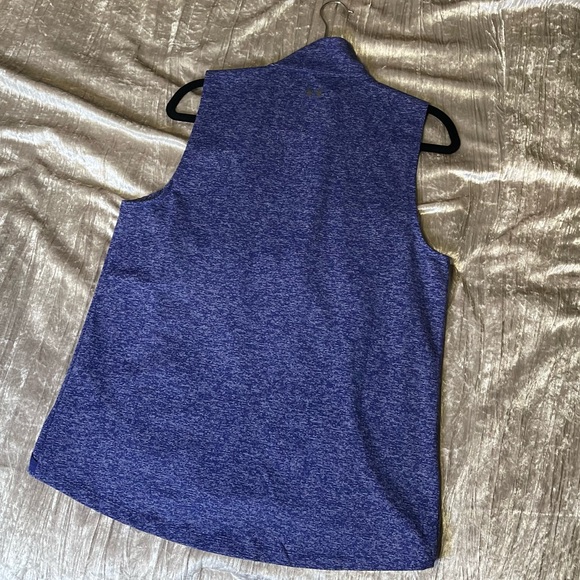 Under Armour Vest Zip Up Jacket, Blue, Size Large - Picture 2 of 6